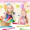 24 Pack 14'' Bubble Wands in 6 Colors, Big Bubble Wands with 24 Bubble Refill Solutions, Bubbles Party Favors